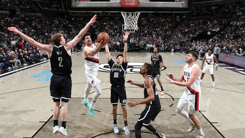 [腾讯原声集锦]🏀开拓者7人上双轻取篮网！杨瀚森下放未登场 克林根14+11
