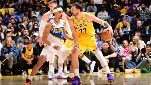 [腾讯全场集锦]🏀湖人轻取步行者！东契奇三节44+9+5 詹姆斯伤缺 西卡26+5