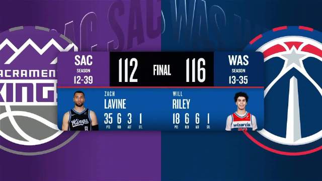 02月02日NBA常规赛 国王 - 奇才 全场录像